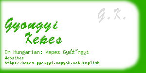 gyongyi kepes business card